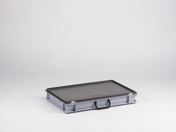 Mala E-line 14 L empilhável 600x400x90 mm cinza
