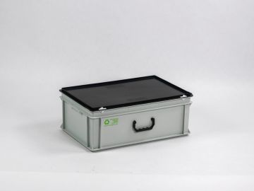 Euroline Mala E-line, 40L com 1 pega PP reciclado cinza-preto