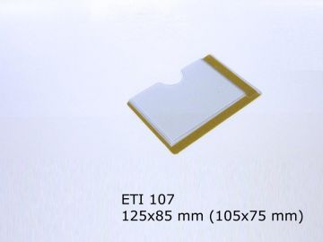 Suporte para etiqueta A7 autocolante 125x85 mm transparente