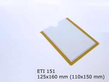 Suporte para etiqueta A6 autocolante 110x150 mm transparente