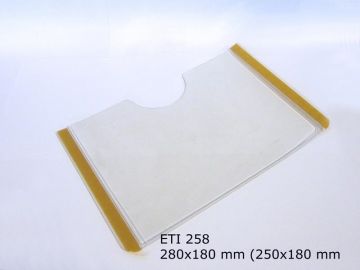 Suporte para etiqueta autocolante 250x180 mm transparente