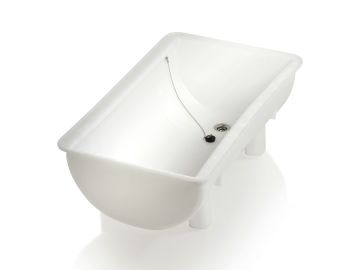 Cuba de mistura 100L, 980x550x310, 4 pés, com dreno, branco