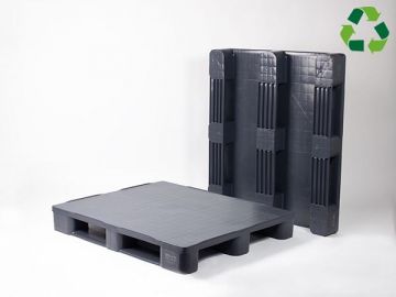 Hypal E-line Palete higiénica Iso 3 patins, 1200x1000x160 mm,  piso fechado PE-R