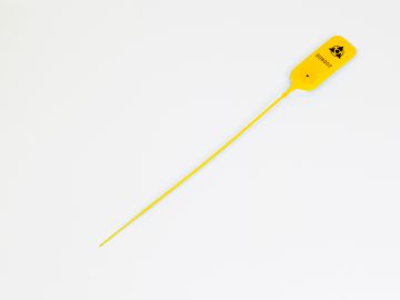 Selo segurança JawLock, tira 250 mm ø2,2 mm, 1000 unidades, amarelo