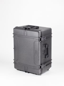 Mala trolley à prova de choque 687x528x376mm preto, c/ bl. espuma