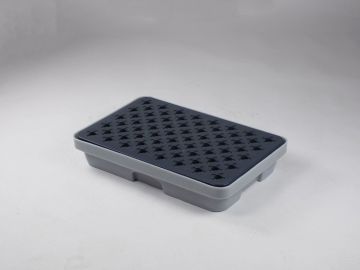 Bacia de retenção 20 L 635x410x115 com grelha cinza
