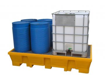 Bacia de retenção 1050 L 2490x1290x475 mm c grelha em aço (por unidade)