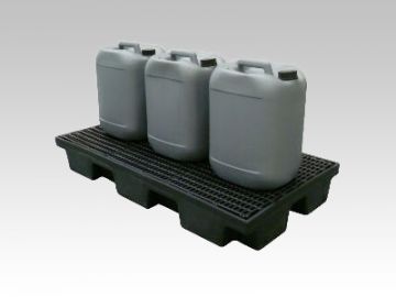 Bacia de retenção 80 L 1220x660x150 mm c grelha preto
