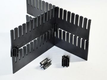 Clip cruzado para elevar as tiras separadoras em 5 mm