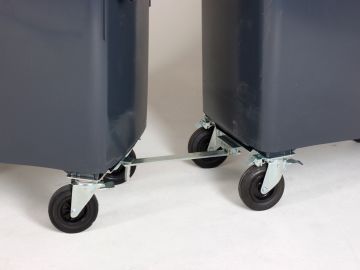 Sistema de acoplamento galvanizado para contentores de 4 rodas MGB