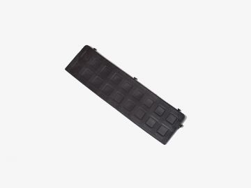 Estrado em plástico E-line, peça macho, 500x130x25mm