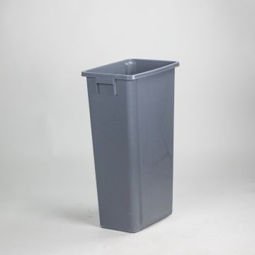 Contentor plástico 460x320x762 mm, 80 L sem tampa, cinza