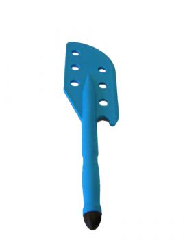 Espátula perfurada 540x125 mm azul
