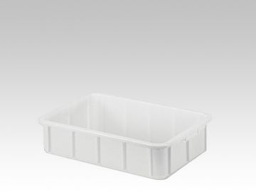 Caixa higiénica empilhável 28 L, 660x450x130 mm branco