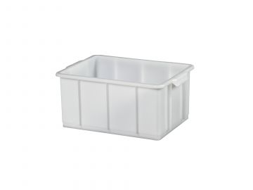 Caixa higiénica empilhável 20 L, 450x315x200 mm branco (por unidade)