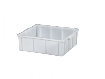 Caixa higiénica empilhável 20 L, 480x410x140mm, branco (por unidade)