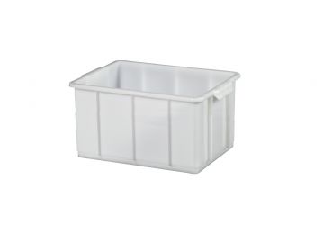Caixa higiénica empilhável 30 L, 520x420x200mm, branco (por unidade)