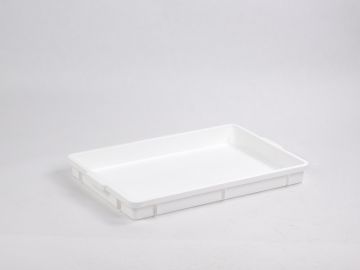 Caixa higiénica empilhável 650x427x65 mm, 14L, branco