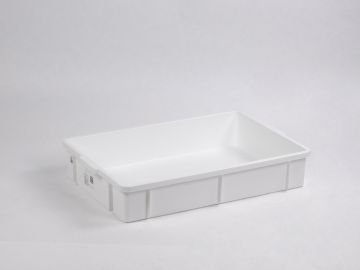 Caixa higiénica empilhável 650x427x115 mm 26L, branco