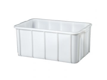 Caixa higiénica empilhável 72L, 730x440x310mm, branco (por unidade)
