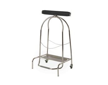 Suporte móvel para saco em inox 130 L ø550x425x940 mm