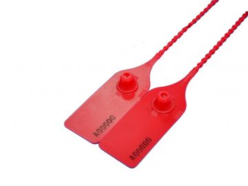 Selos segurança SentryLock 350 mm, 1000 unidades, vermelho