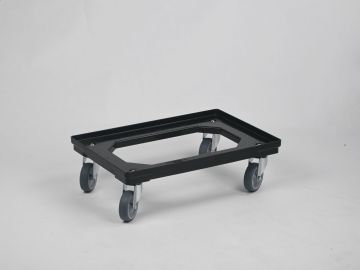 Plataforma rolante 610x410x173 mm, preto