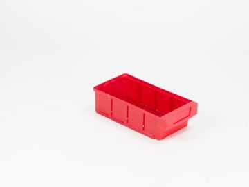 Caixa armazém 300x152x83 mm, máx. 3 separadores, empilhável, vermelho
