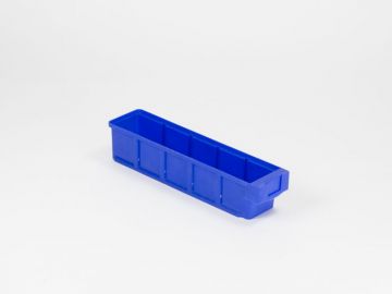 Caixa armazém 400x93x83 mm, máx. 4 separadores, empilhável, azul