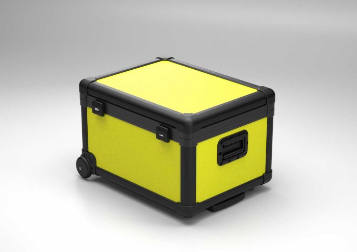 Mala de transporte para carregamento para 16 tablets, amarelo