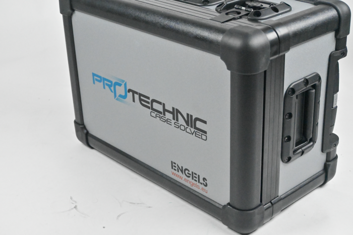 EXOcase modelo compacto e robusto, ideal para proteger equipamentos pequenos e sensíveis