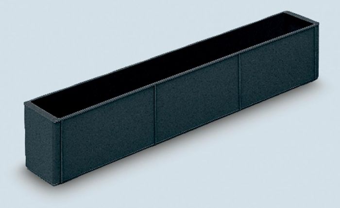 Caixa interior ESD 262x119x97 mm, preto