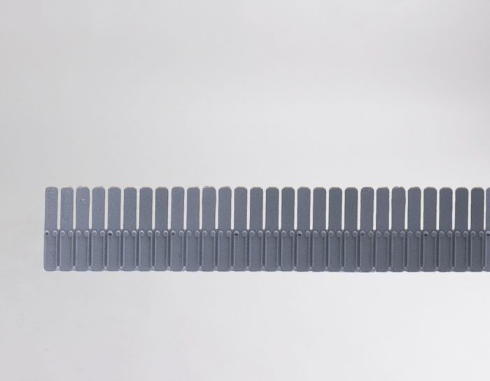 Tiras de separação interiores 88x1100 mm quebrável junção 14 mm cinza