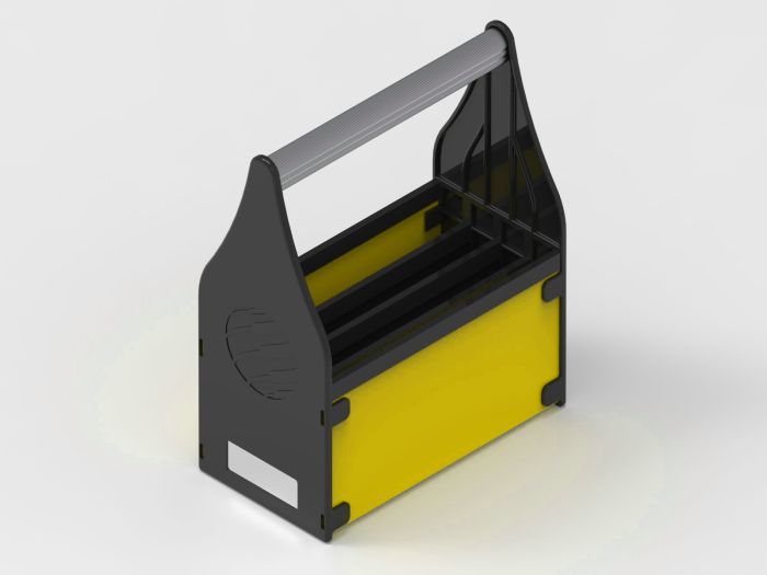 Cesta de transporte 242x131x302 mm para 4 dispositivos (tablets)