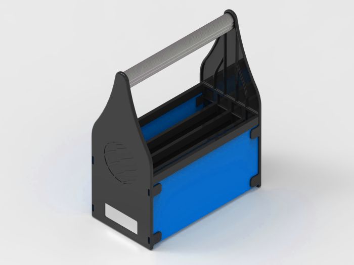 Cesta de transporte 242x131x302 mm para 4 dispositivos (tablets)