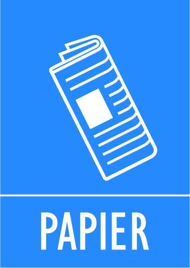 Conjunto autocolantes para ecosort PAPIER