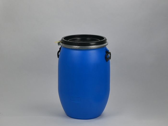 Bidão de plástico aprovação UN, 60L, azul