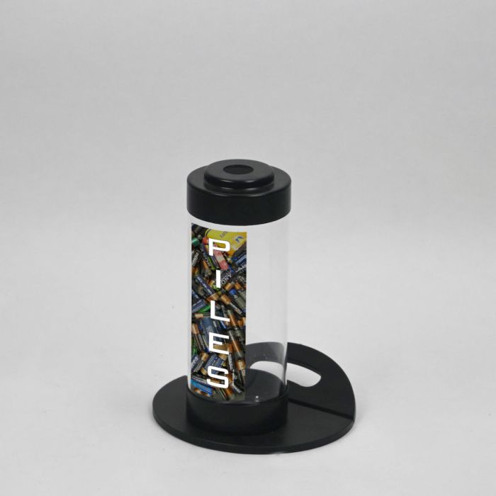 Pilhão 3,5 litros ø120x300 mm em PMMA acrilico transparente 3 mm