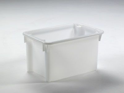 Caixa higiénica encaixável 600x400x325 mm 50 L fechada