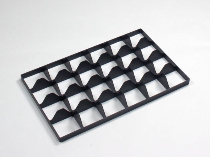 Separador com 24 divisórias 555x355x60 mm para base