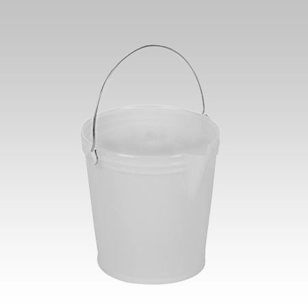 Balde com bico 12 L c escala volume branco (por unidade)