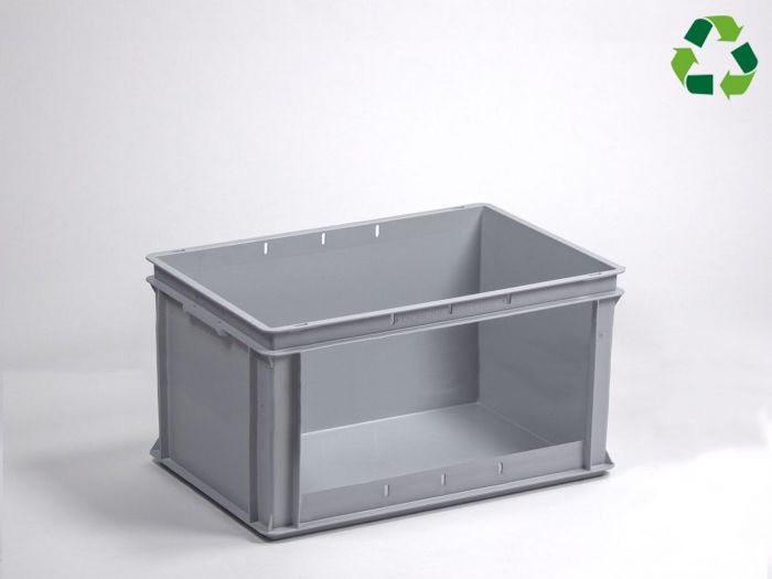 Caixa armazem empilhável, 60 L, 600x400x325 mm, aberta