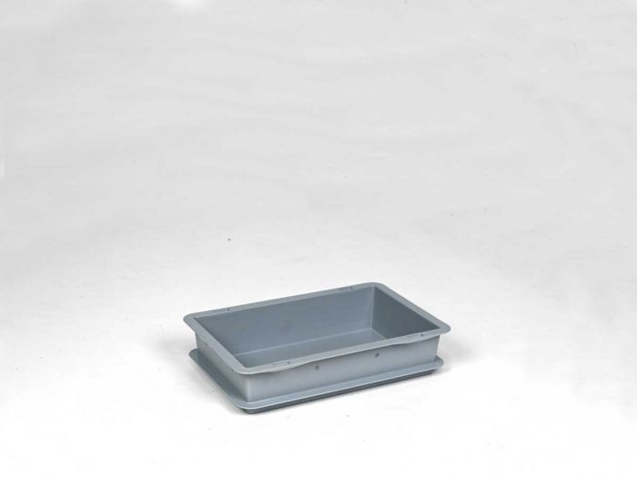 Caixa empilhável 300x200x65 mm 3L, cinza Virgin PP