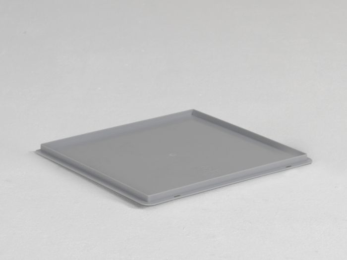 Tampa com dobradiças 400x400 mm, cinza