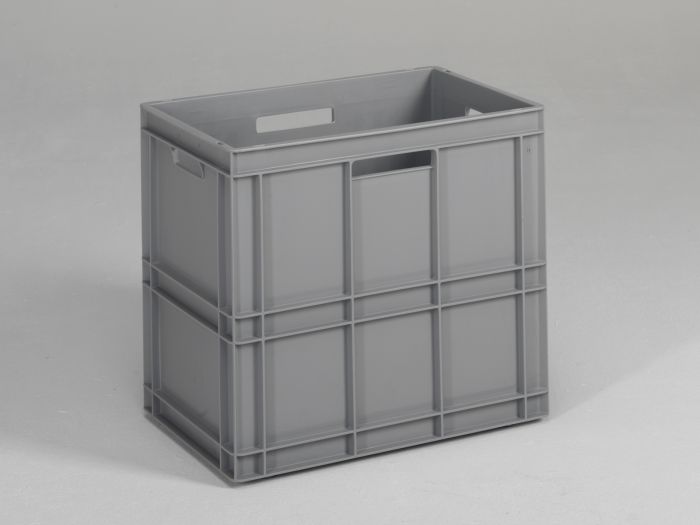 Caixa empilhável 100 L, 600x400x545 mm, cinza