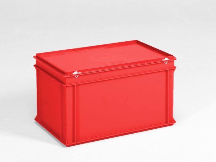 Caixa E-line 60L com tampa vermelho
