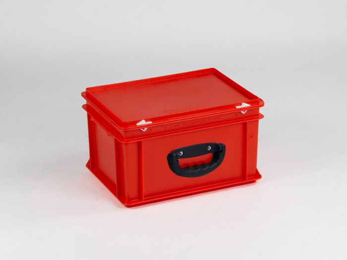 Mala E-line 20 L 400x300x235 mm com 1 pega reforçada, vermelho, euronorma