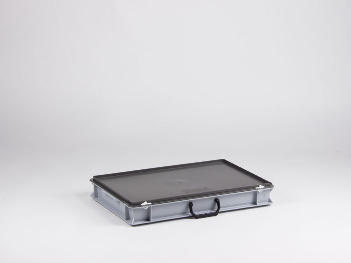 Mala E-line 14 L empilhável 600x400x90 mm cinza