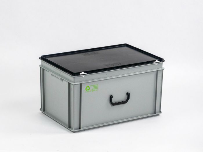 Euroline Mala E-line, 60L com 1 pega PP reciclado cinza-preto