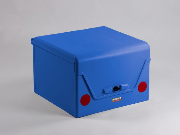 Caixa de distribuição modular ±92 L, carga frontal e superior, azul